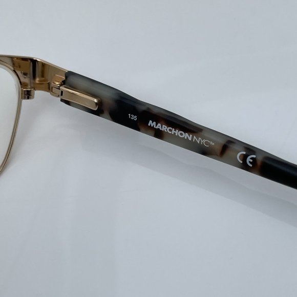 Marchon NYC Women Glasses Frame M-SURREY Black/Gol - Picture 13 of 15
